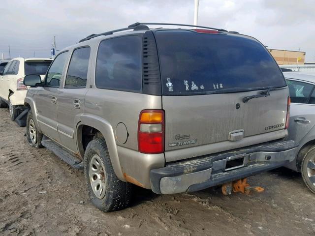 1GNEK13Z92J197741 - 2002 CHEVROLET TAHOE K150 GRAY photo 3