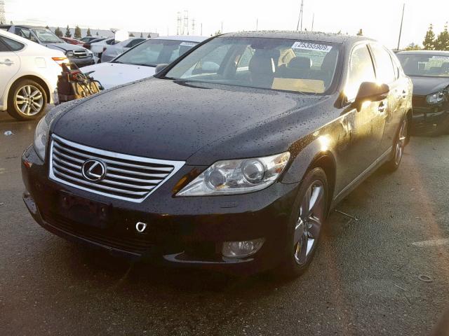 JTHGL5EF2A5038364 - 2010 LEXUS LS 460L BLACK photo 2