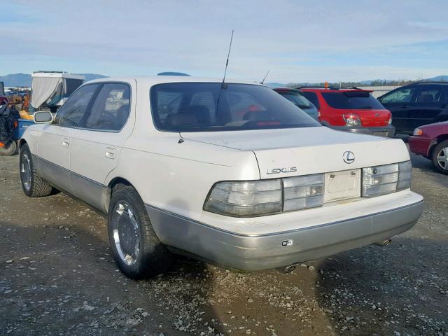 JT8UF11E9M0082394 - 1991 LEXUS LS 400 WHITE photo 3