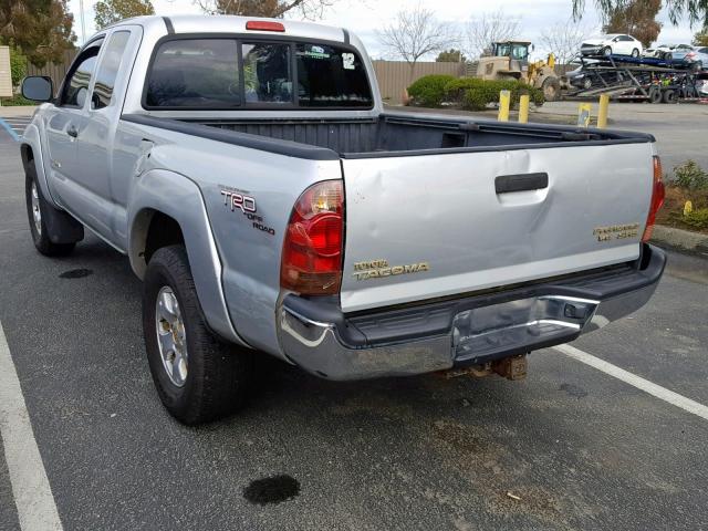 5TETU62N15Z137498 - 2005 TOYOTA TACOMA PRE SILVER photo 3