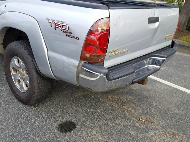 5TETU62N15Z137498 - 2005 TOYOTA TACOMA PRE SILVER photo 9