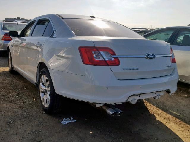 1FAHP2EW0BG149287 - 2011 FORD TAURUS SEL WHITE photo 3