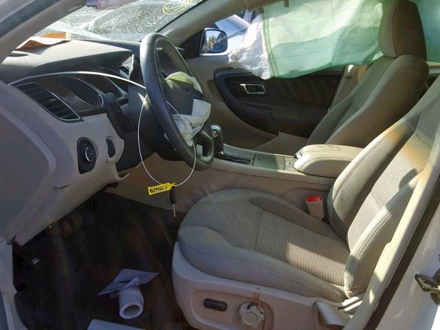 1FAHP2EW0BG149287 - 2011 FORD TAURUS SEL WHITE photo 5