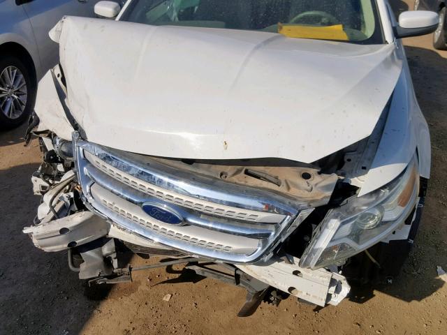 1FAHP2EW0BG149287 - 2011 FORD TAURUS SEL WHITE photo 7