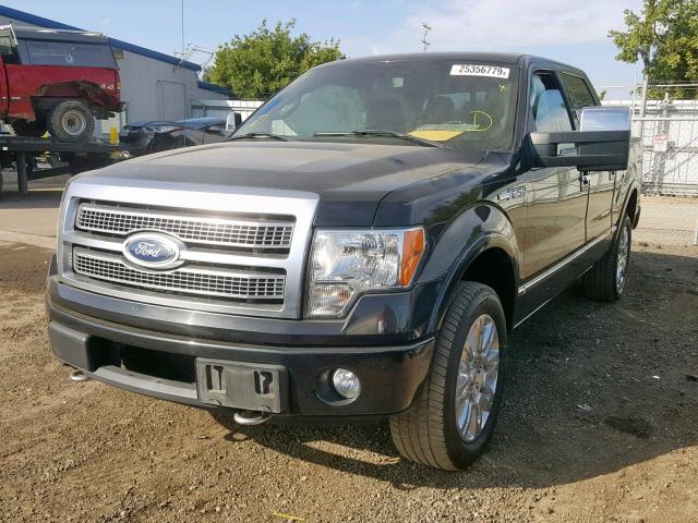 1FTFW1ET5BFA86634 - 2011 FORD F-150 BLACK photo 2