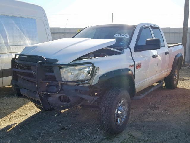 3D7KS28D18G141419 - 2008 DODGE RAM 2500 S WHITE photo 2