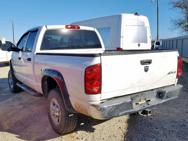 3D7KS28D18G141419 - 2008 DODGE RAM 2500 S WHITE photo 3