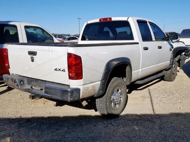 3D7KS28D18G141419 - 2008 DODGE RAM 2500 S WHITE photo 4