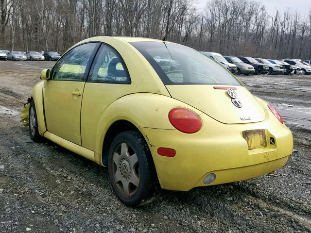 3VWCT21C71M403672 - 2001 VOLKSWAGEN NEW BEETLE Sarı foto 3