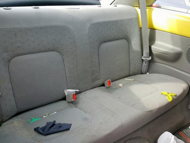 3VWCT21C71M403672 - 2001 VOLKSWAGEN NEW BEETLE Sarı foto 6