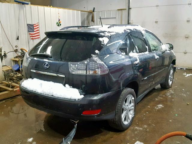 JTJHW31U782861001 - 2008 LEXUS RX 400H GRAY photo 4