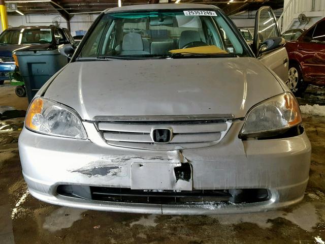 2HGES16201H596031 - 2001 HONDA CIVIC DX SILVER photo 7