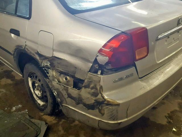 2HGES16201H596031 - 2001 HONDA CIVIC DX SILVER photo 9