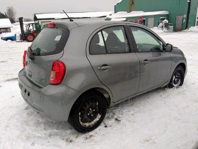 3N1CK3CPXFL251690 - 2015 NISSAN MICRA GRAY photo 4