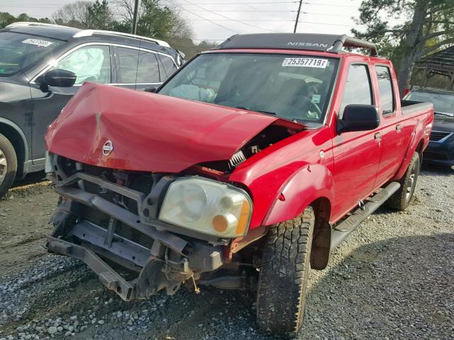 1N6ED29X34C427714 - 2004 NISSAN FRONTIER C RED photo 2