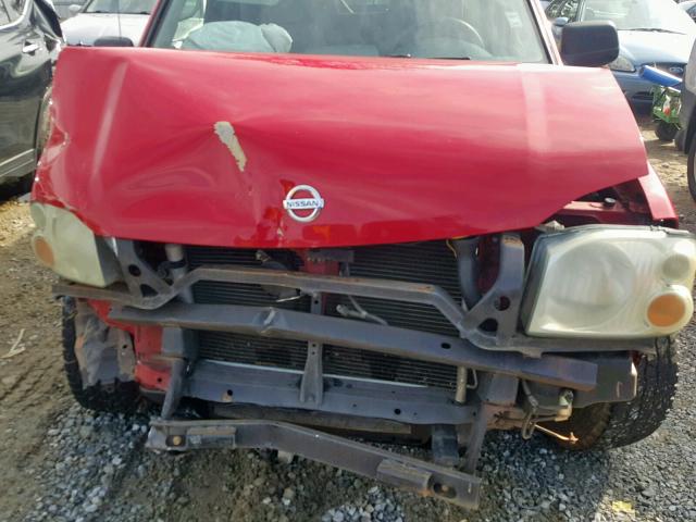 1N6ED29X34C427714 - 2004 NISSAN FRONTIER C RED photo 7