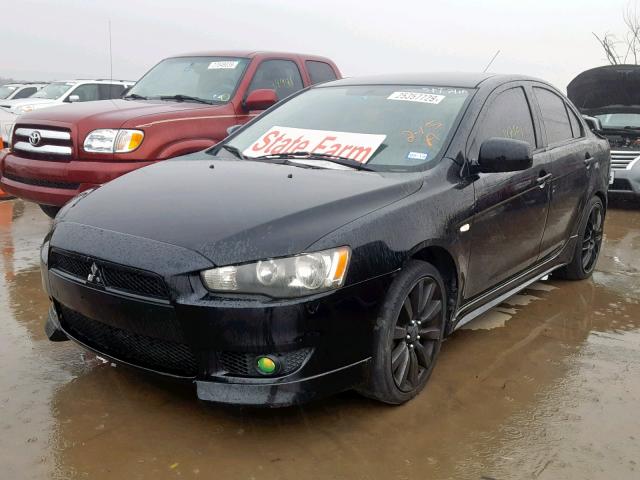 JA3AU86U68U003361 - 2008 MITSUBISHI LANCER GTS BLACK photo 2