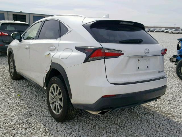 JTJYARBZ6F2013202 - 2015 LEXUS NX 200T WHITE photo 3