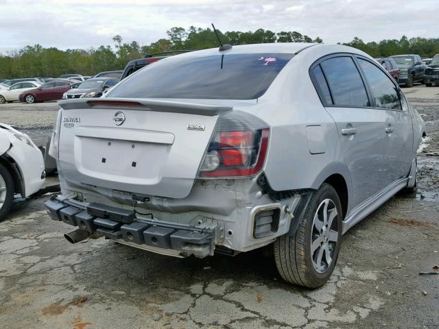 3N1AB6AP0CL711088 - 2012 NISSAN SENTRA 2.0 SILVER photo 4