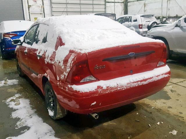 1FAFP33P42W106487 - 2002 FORD FOCUS LX RED photo 3