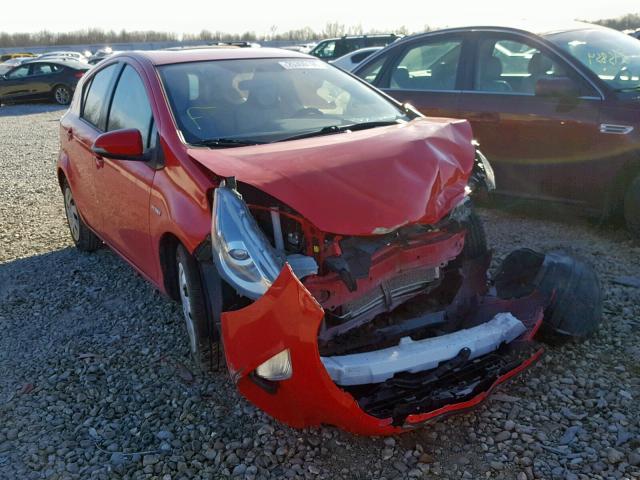 JTDKDTB31F1092258 - 2015 TOYOTA PRIUS C RED photo 1