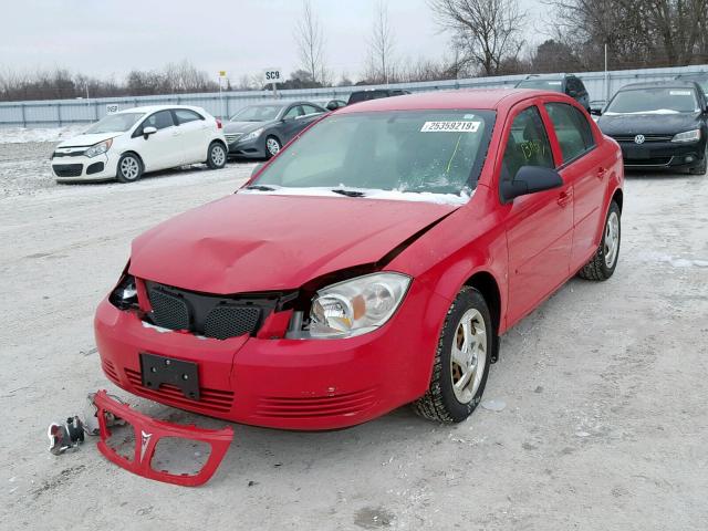1G2AJ55F177196242 - 2007 PONTIAC G5 RED photo 2