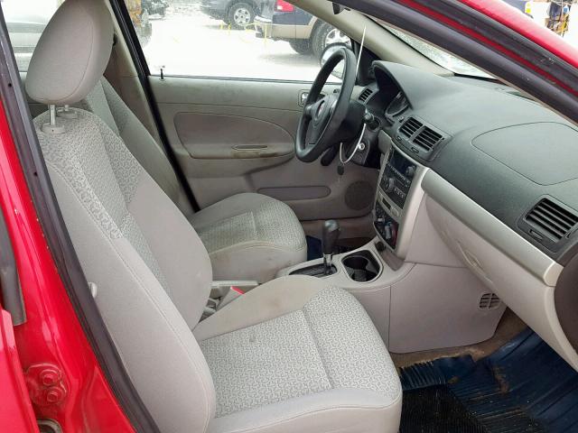 1G2AJ55F177196242 - 2007 PONTIAC G5 RED photo 5