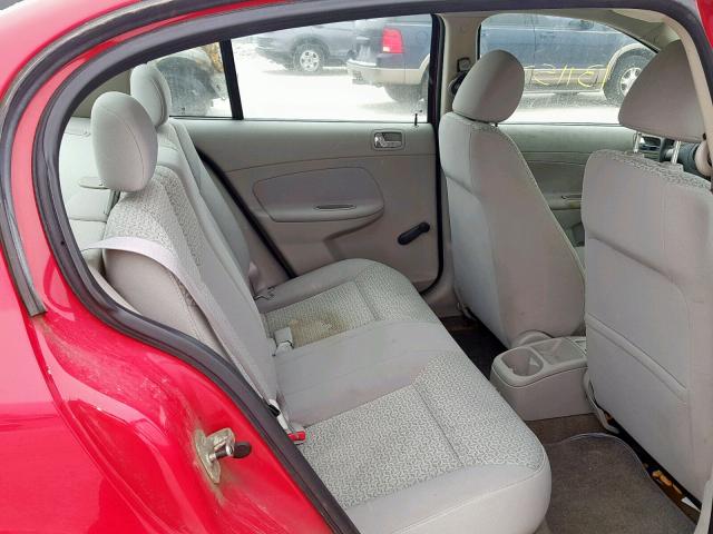 1G2AJ55F177196242 - 2007 PONTIAC G5 RED photo 6
