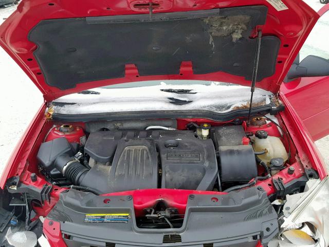 1G2AJ55F177196242 - 2007 PONTIAC G5 RED photo 7
