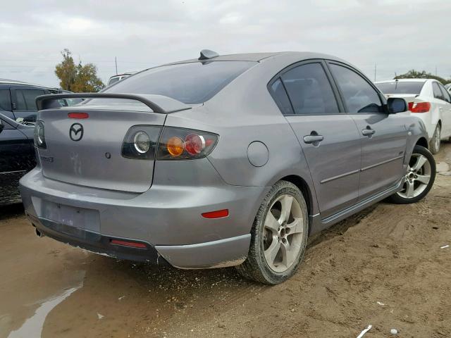 JM1BK123741152020 - 2004 MAZDA 3 S SILVER photo 4