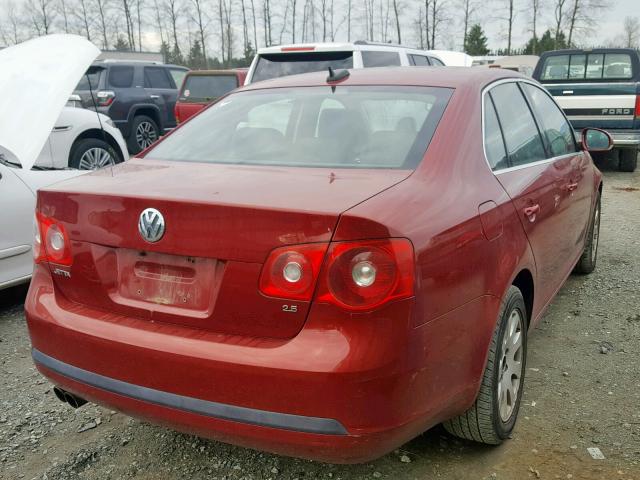 3VWSF71K16M633142 - 2006 VOLKSWAGEN JETTA 2.5 RED photo 4