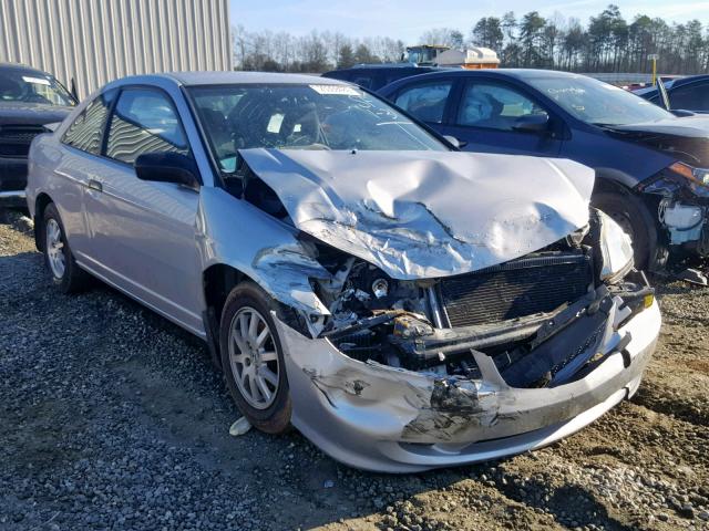 1HGEM22705L012303 - 2005 HONDA CIVIC HX SILVER photo 1