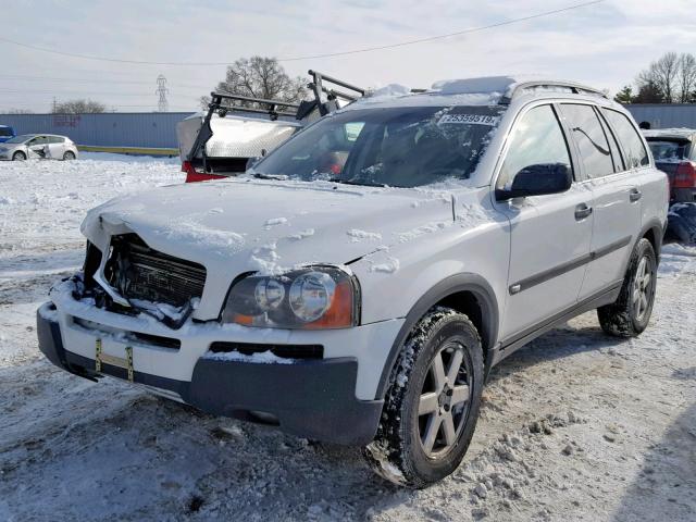 YV1CZ59H241128503 - 2004 VOLVO XC90 WHITE photo 2