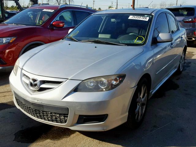 JM1BK324881819297 - 2008 MAZDA 3 S SILVER photo 2