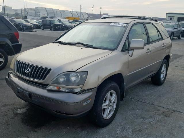 JT6GF10U0Y0062345 - 2000 LEXUS RX 300 GOLD photo 2