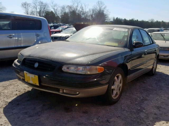 2G4WB55K811140360 - 2001 BUICK REGAL LS BLACK photo 2