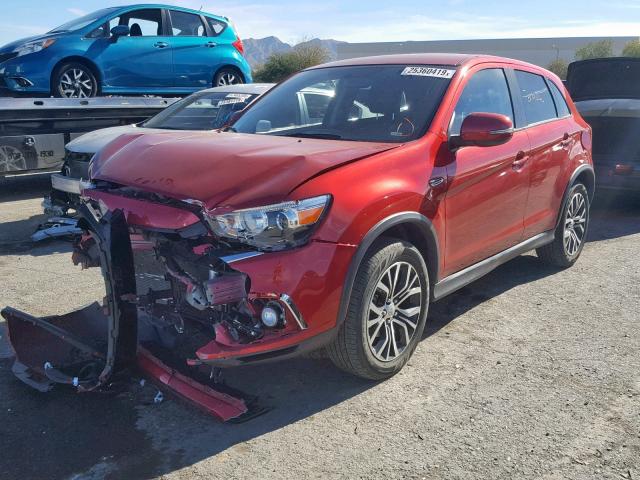 JA4AP3AW2JZ036588 - 2018 MITSUBISHI OUTLANDER RED photo 2