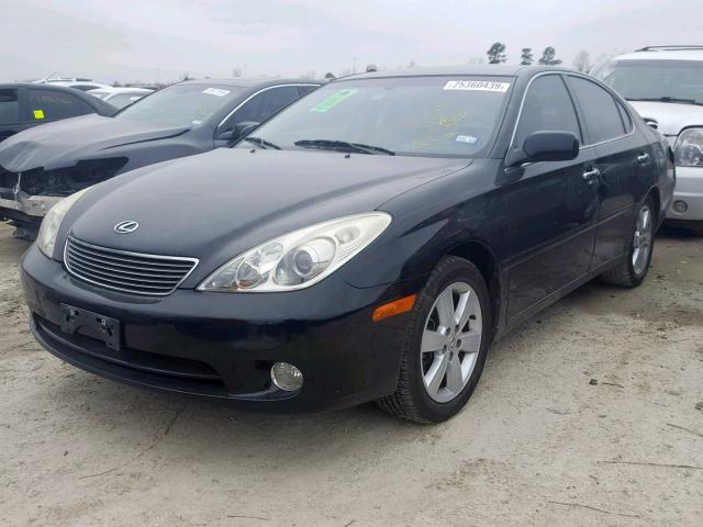 JTHBA30G555134421 - 2005 LEXUS ES 330 BLACK photo 2