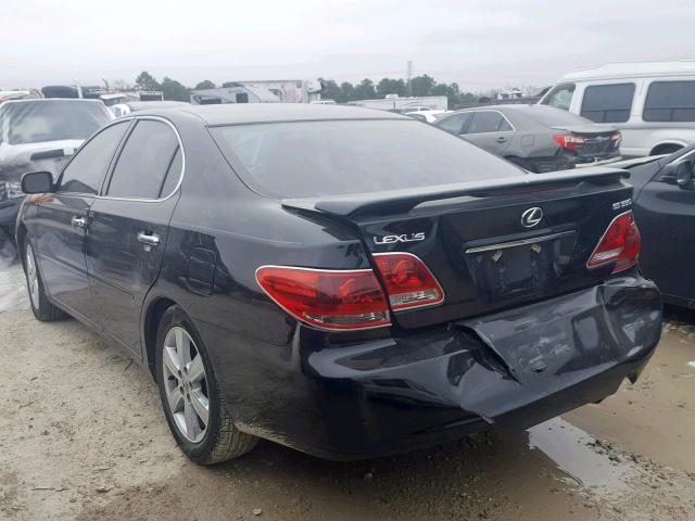 JTHBA30G555134421 - 2005 LEXUS ES 330 BLACK photo 3