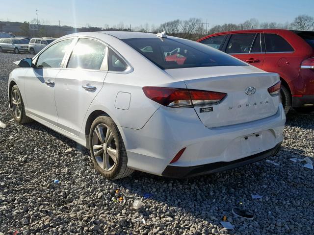 5NPE34AF9JH606974 - 2018 HYUNDAI SONATA SPO WHITE photo 3