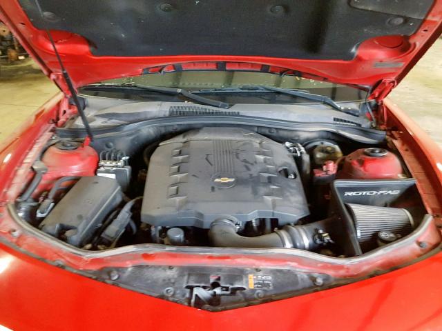 2G1FA1ED5B9169246 - 2011 CHEVROLET CAMARO LS RED photo 7