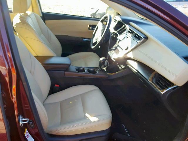 4T1BK1EB3GU241987 - 2016 TOYOTA AVALON XLE MAROON photo 5