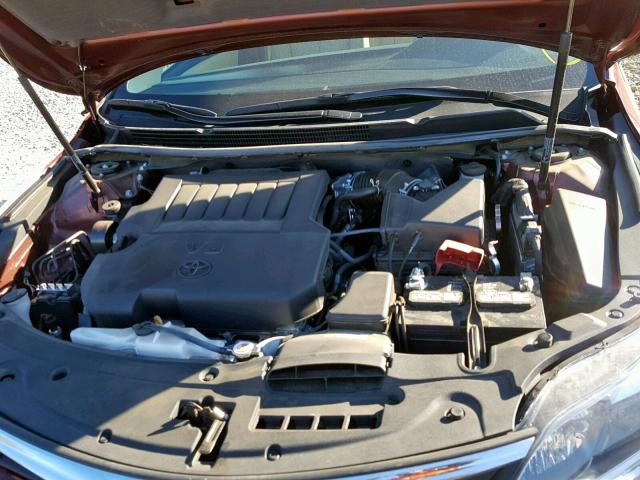 4T1BK1EB3GU241987 - 2016 TOYOTA AVALON XLE MAROON photo 7
