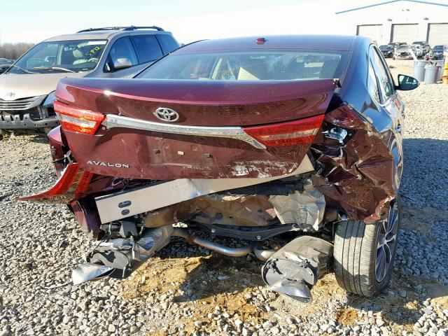 4T1BK1EB3GU241987 - 2016 TOYOTA AVALON XLE MAROON photo 9