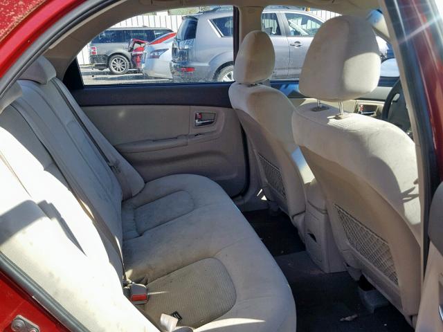 KNAFE122585533747 - 2008 KIA SPECTRA EX RED photo 6