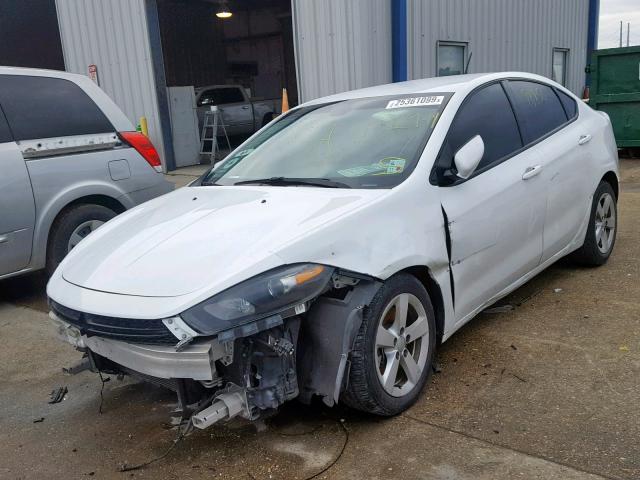 1C3CDFBB0GD555122 - 2016 DODGE DART SXT WHITE photo 2