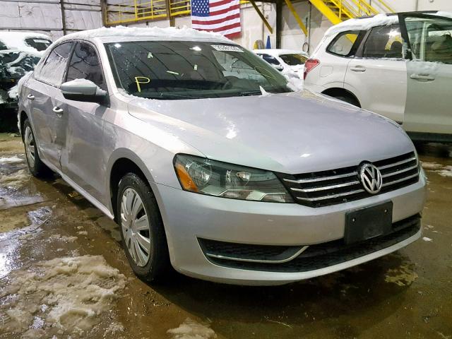 1VWAP7A32DC078105 - 2013 VOLKSWAGEN PASSAT S SILVER photo 1