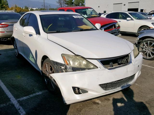 JTHBK262585066189 - 2008 LEXUS IS 250 WHITE photo 1