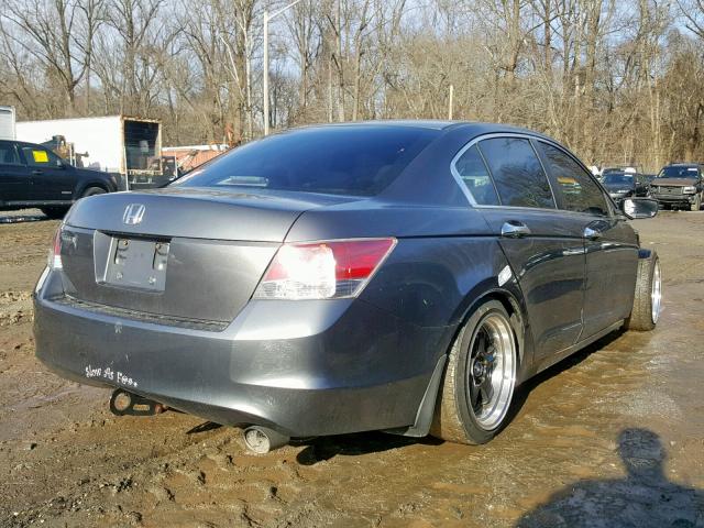 1HGCP25428A139943 - 2008 HONDA ACCORD LXP GRAY photo 4