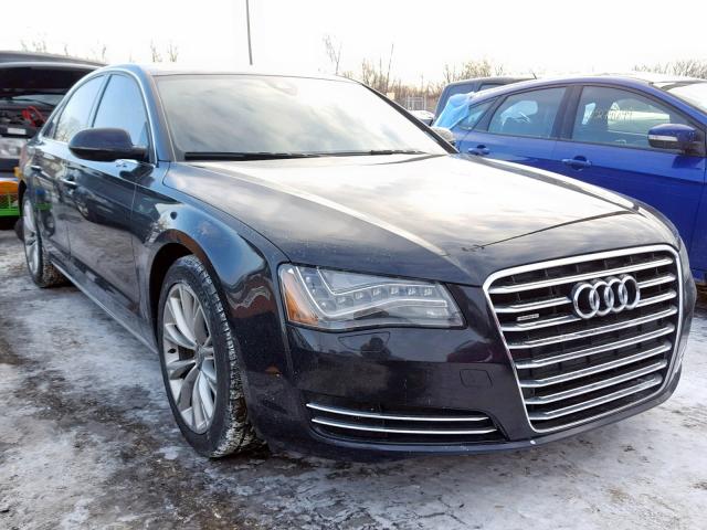 WAUAGAFD5DN029385 - 2013 AUDI A8 QUATTRO BLACK photo 1